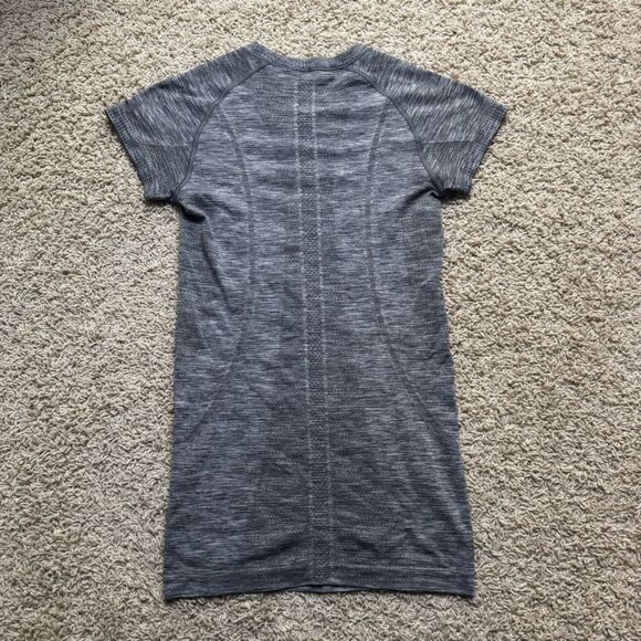 Lululemon Swiftly Tech Short Sleeve Shirt 6 Grey Gray Heather - Picture 4 of 5